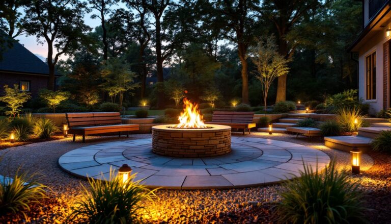 diy backyard fire pit ideas landscaping
